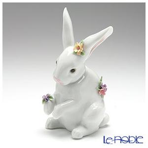 リアドロ　美品　花飾りウサギ リヤドロ 花飾りの白ウサギ2 買取致しました｜愛品館千葉店