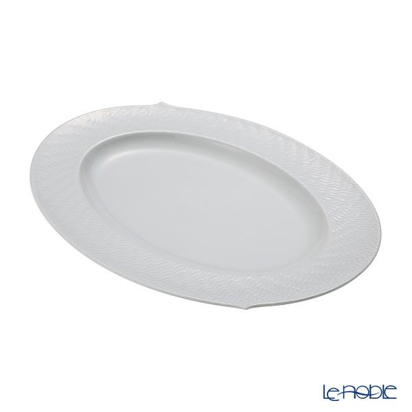 マイセン 波の戯れ オーバル プレート 35cm 美品 大皿 波の戯れ 並行輸入品 マイセン 波の戯れホワイト 000001／29307