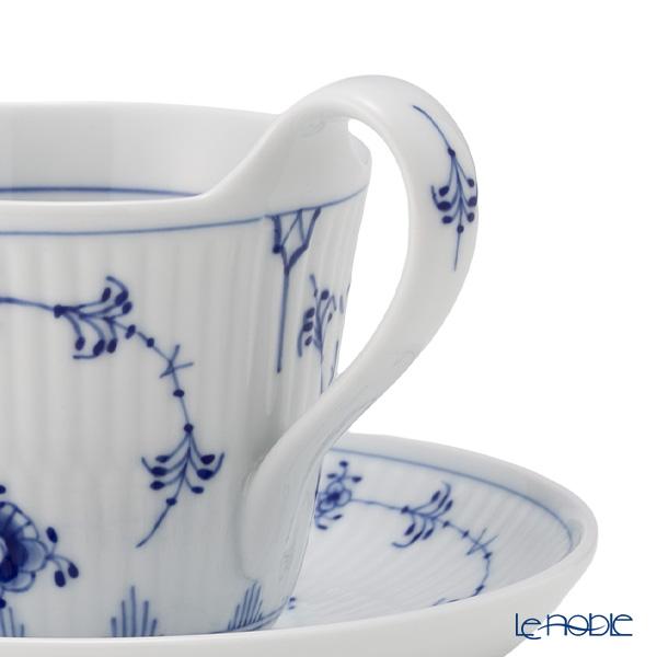ブルーフルーテッド プレイン ハイハンドルカップ&ソーサー ② ROYAL COPENHAGEN（ロイヤルコペンハーゲン） 並行輸入品 ブルー