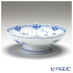 並行輸入品 ロイヤルコペンハーゲン ブルーフルーテッド ハーフレース ケーキ皿(脚付) 6×17.5cm 1102427