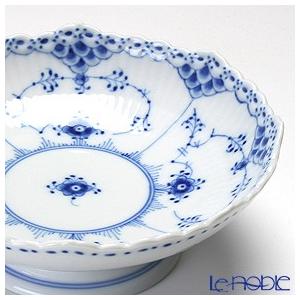並行輸入品 ロイヤルコペンハーゲン ブルーフルーテッド ハーフレース ケーキ皿(脚付) 6×17.5cm 1102427の画像