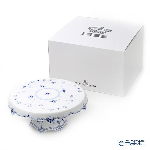 並行輸入品 ロイヤルコペンハーゲン ブルーフルーテッド ハーフレース ケーキスタンド 31×H13.5cm 1102434／1026609の画像