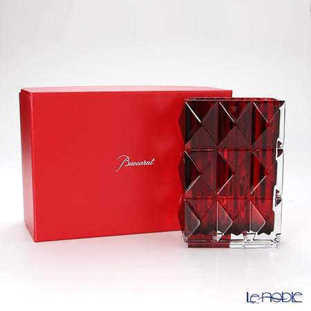 並行輸入品 バカラ ルクソール 2-808-408 ベース(花瓶) レッド 20cm 結婚祝い