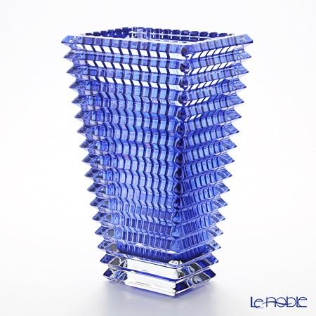 並行輸入品 バカラ EYE 2-811-106 ベース(花瓶) スクエア L 30cm ブルー 結婚祝いの画像