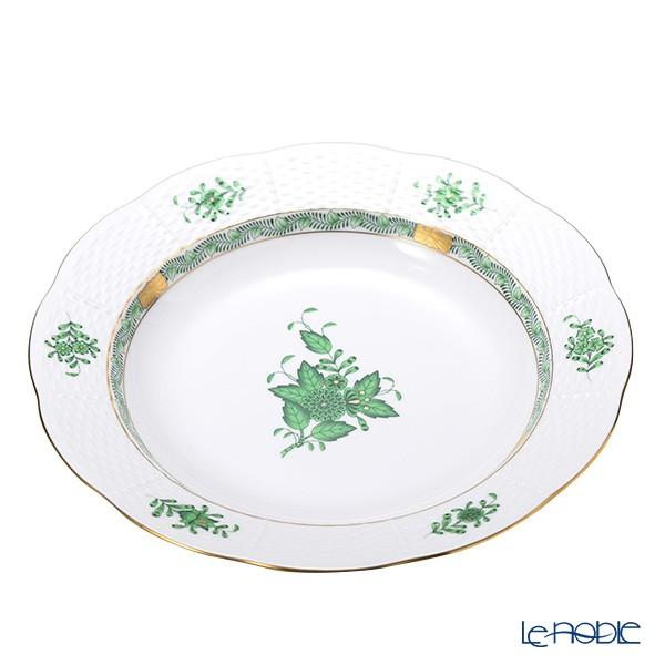 並行輸入品 ヘレンド アポニーグリーン 00503-0-00 スーププレート 25cm 皿