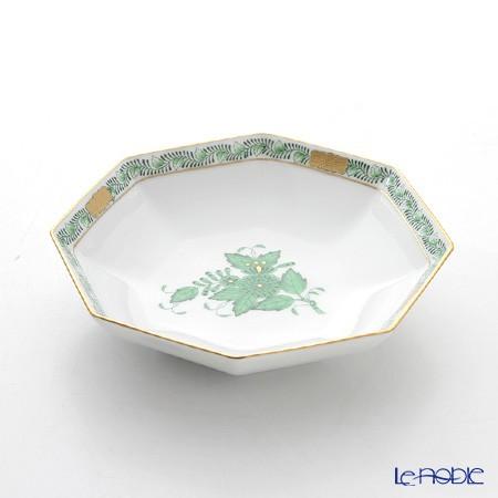 ③アベマール様美品☆ヘレンド ポワッソン プレート22cmオクタゴナル ヘレンド（HEREND） 並行輸入品 アポニーグリーン 04304-1-00 小皿