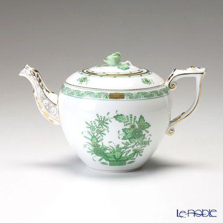 ヘレンド - 並行輸入品 バーラットの華緑であること 00606-0-09／604 ティーポット サクラ色 800ml コーヒー、ティーカップ-キッチン、日用品、文具-ティーポット
