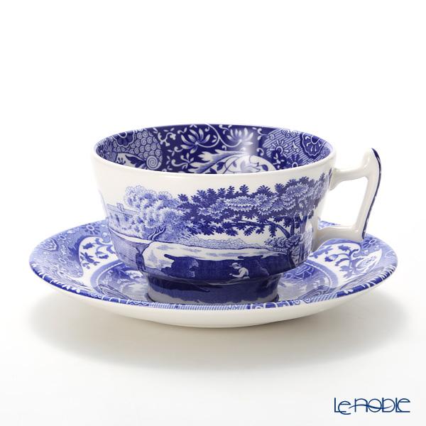 Spode 並行輸入品 スポード ブルーイタリアン ティーカップ＆ソーサー