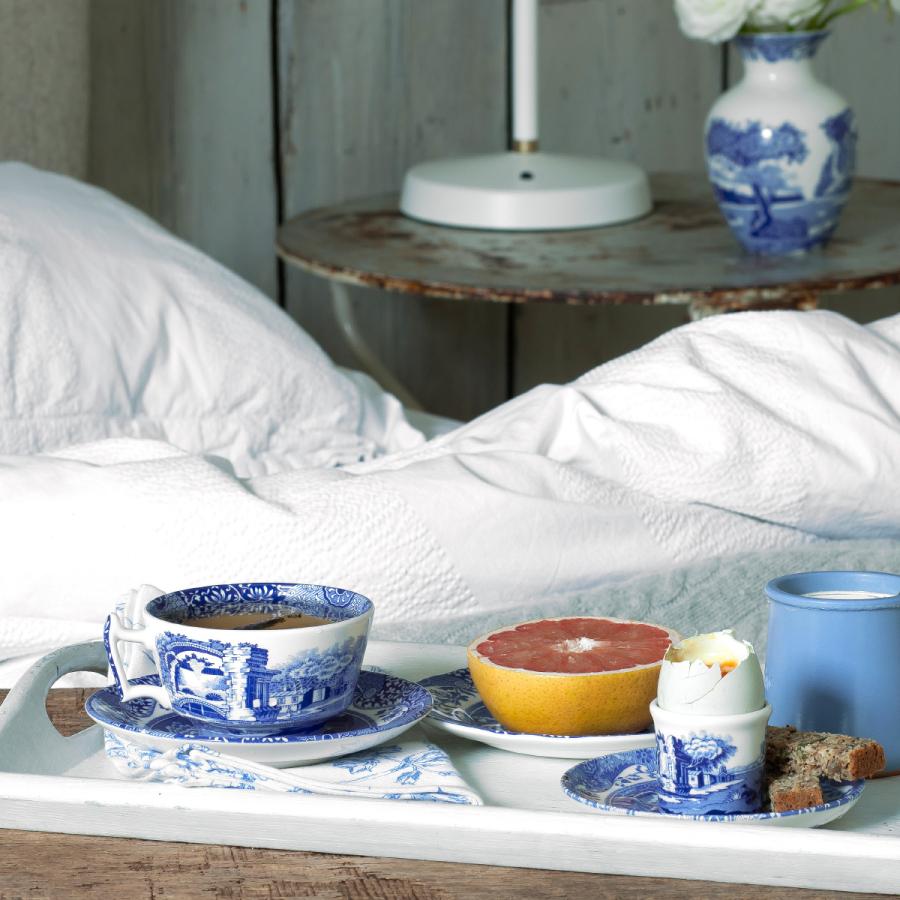 Spode 並行輸入品 スポード ブルーイタリアン ティーカップ＆ソーサー 