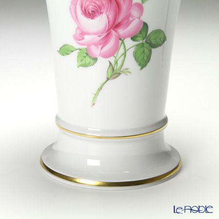 美品 MEISSEN マイセン 花瓶 薔薇 フラワーベース マイセン 並行輸入品 ピンクのバラ 020110／50035 ベース(花瓶) 16cm