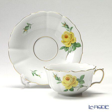 マイセン 並行輸入品 黄色のバラ 020610／00633 ティーカップ