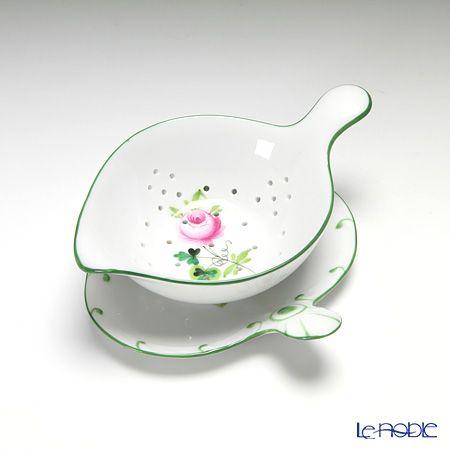 新品 ヘレンド ウィーンの薔薇 ティーストレーナー&ボウル 茶漉し