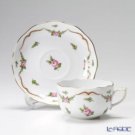 ヘレンドディアナの薔薇カップ&ソーサー、プレートトリオ