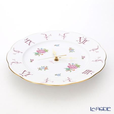 ヘレンド／ウィーンの薔薇 ウォールクロック 23cm