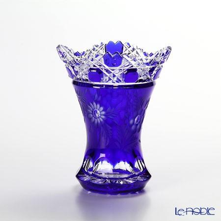 マイセン マイセンクリスタル 色被せ花瓶 一輪挿し 高さ約23cm