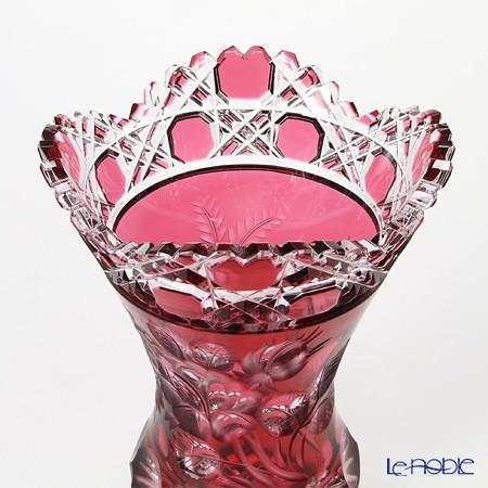 並行輸入品 マイセン マイセンクリスタル 花瓶(レッド) 13cm MOF／1320