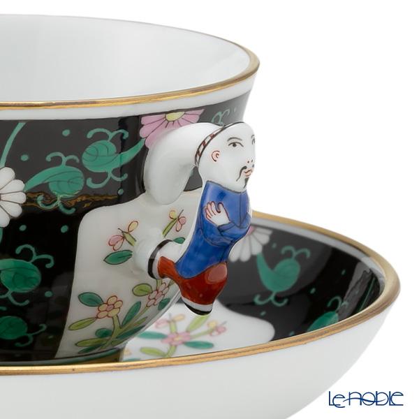 並行輸入品 ヘレンド 西安の黒 SN 03371-0-21／3371 スモールカップ＆ソーサー カップアンドソーサーの画像