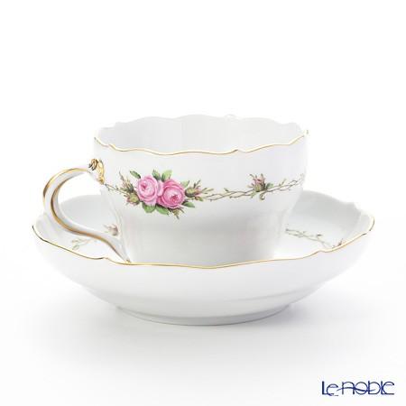 並行輸入品 マイセン フラワーガーランド(ローズ) 22910／00582 コーヒーカップ＆ソーサー 200ml カップアンドソーサーの画像