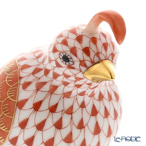 VHM 05519-0-00 トリ(カンムリウズラ) レッド 6cm 【起き上がり】 フィギュリン