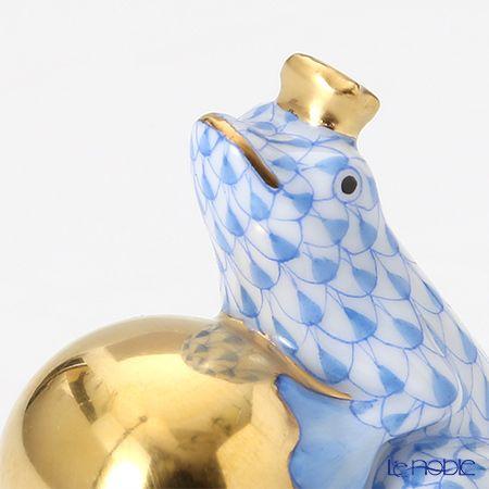 ヘレンド 並行輸入品 ヘレンド人形 15369-0-03 VHB カエルの王様 4cm