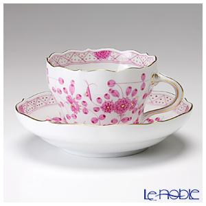 並行輸入品 マイセン インドの華 ピンク 343410／00582 コーヒーカップ＆ソーサー 200ml カップアンドソーサー