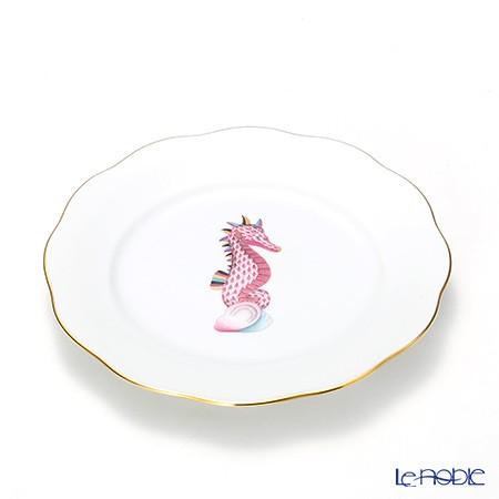 並行輸入品 ヘレンド マリンライフ MEVHS4 20517-0-00 プレート 19cm ピンク 皿の画像