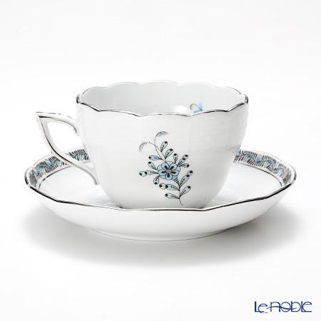 並行輸入品 ヘレンド アポニーターコイズプラチナ 00730-0-00 ティーカップ＆ソーサー(兼用) 200ml カップアンドソーサー_1