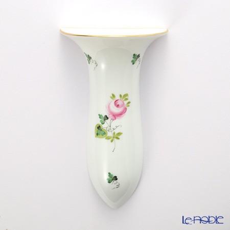 ヘレンド ウィーンのバラ シンプル ウォールベース 16cm 壁掛け用花瓶 