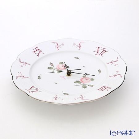 ヘレンド／ウィーンの薔薇 ウォールクロック 23cm 四 月 壁面