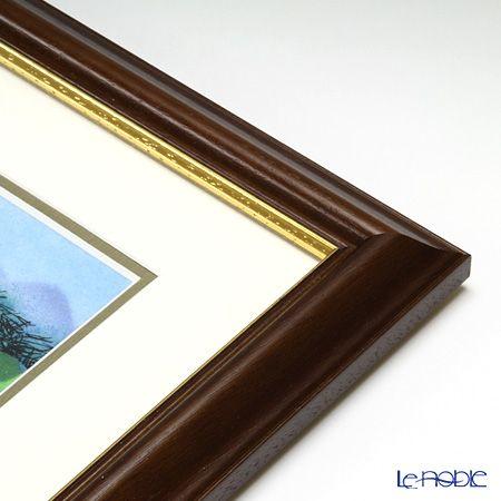 京七宝額(アートSHIPPO) 白馬の森 額こげ茶 28.5×28.5cm : ブランド