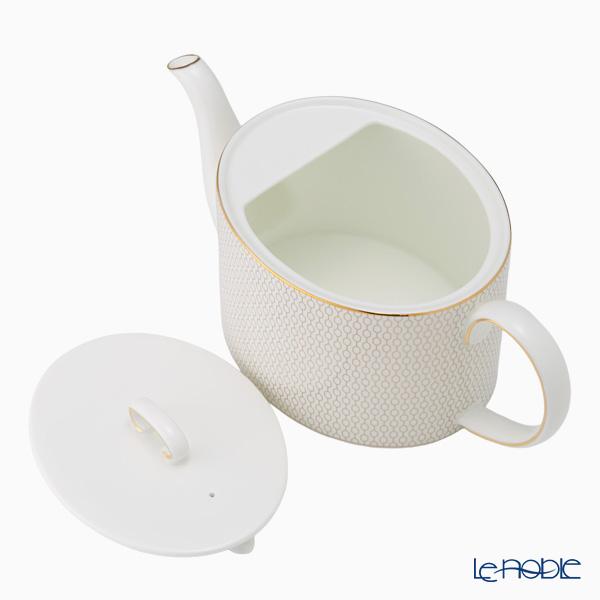 Gio 並行輸入品 ウェッジウッド(Wedgwood) ジオ ゴールド ティーポット 