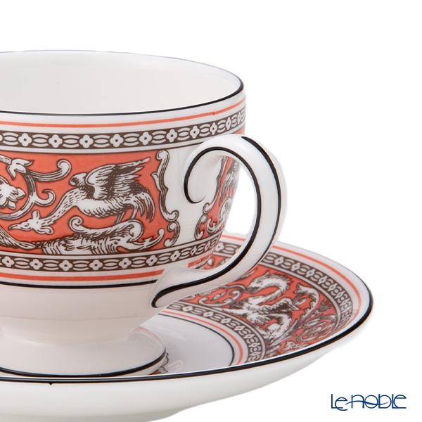 並行輸入品 ウェッジウッド(Wedgwood) フロレンティーン サーモン ティーカップ＆ソーサー(リー)200ml カップアンドソーサーの画像