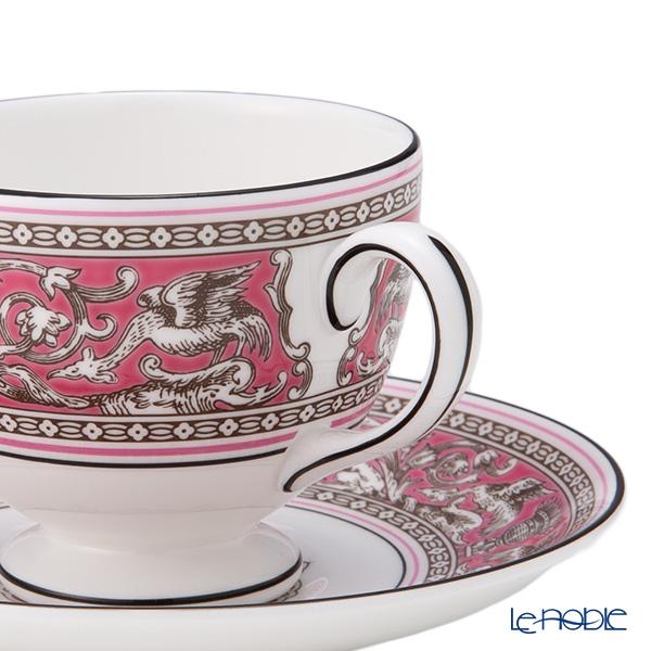 並行輸入品 ウェッジウッド(Wedgwood) フロレンティーン フューシャ ティーカップ＆ソーサー(リー)200ml カップアンドソーサーの画像