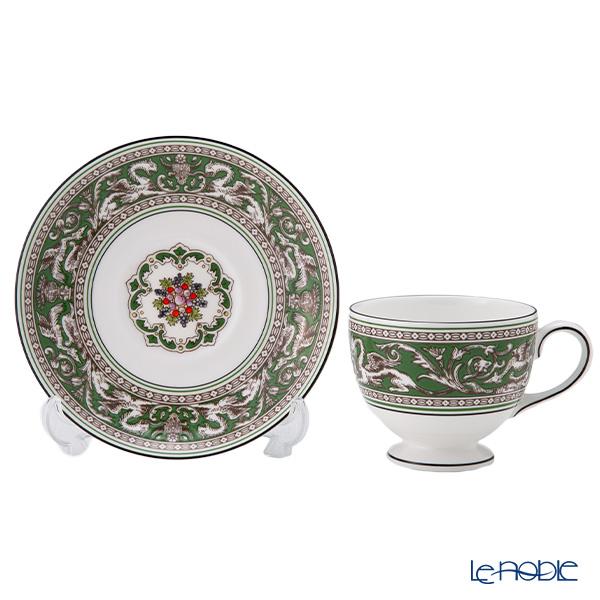 並行輸入品 ウェッジウッド(Wedgwood) フロレンティーン ヴェルデ ティーカップ＆ソーサー(リー)200ml カップアンドソーサーの画像