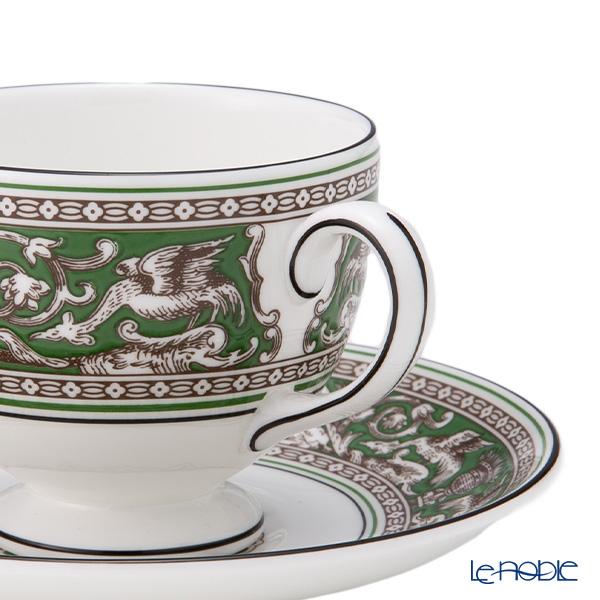 並行輸入品 ウェッジウッド(Wedgwood) フロレンティーン ヴェルデ ティーカップ＆ソーサー(リー)200ml カップアンドソーサーの画像
