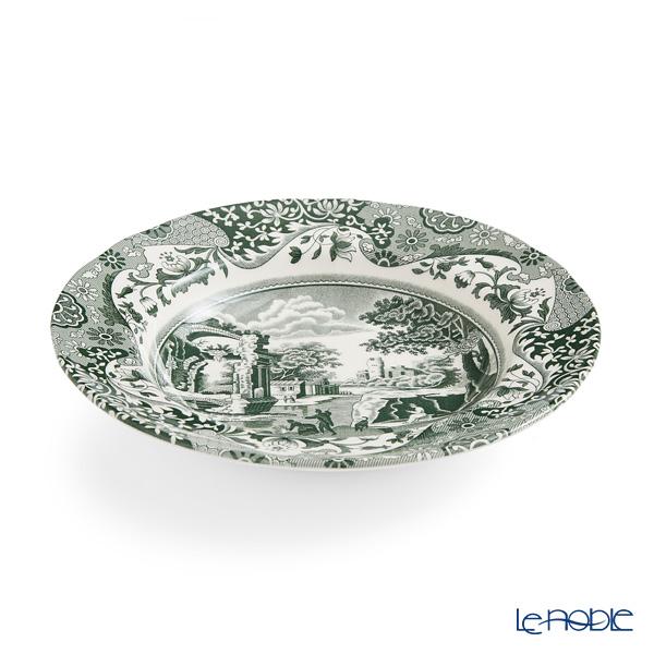 Spode 並行輸入品 スポード グリーンイタリアン スーププレート 23cm