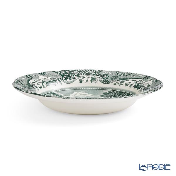 Spode 並行輸入品 スポード グリーンイタリアン スーププレート 23cm