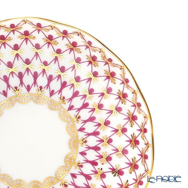 ロシア食器 インペリアル・ポーセリン ブルース(ピンクネット) ジャムディッシュ 9.5cm 皿｜le-noble｜03