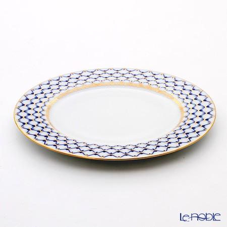 ロシア食器 インペリアル・ポーセリン コバルトネット プレート 27cm