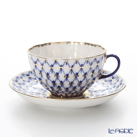 ロシア食器 インペリアル・ポーセリン コバルトネット ティー ロシア食器 インペリアル・ポーセリン コバルトネット ティー