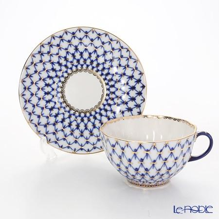 ロシア食器 インペリアル・ポーセリン コバルトネット ティー ロシア食器 インペリアル・ポーセリン コバルトネット ティー