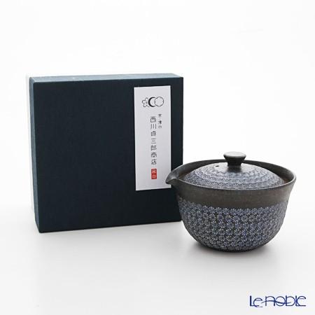 京焼　清水焼　六角 象嵌　草花文 水注　ティーポット　宝瓶 550ml 2545 京都 清水焼】ティーポット ねこちゃん 工房咲良｜コトポッター