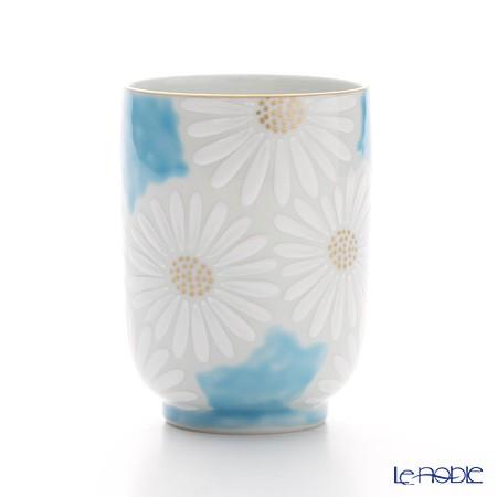 京焼・清水焼 湯呑 K0416 白菊青地 敬老の日 : ブランド洋食器 ル