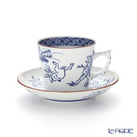 京焼・清水焼 コーヒーカップ＆ソーサー珈琲碗皿 S0707 染付高山寺 