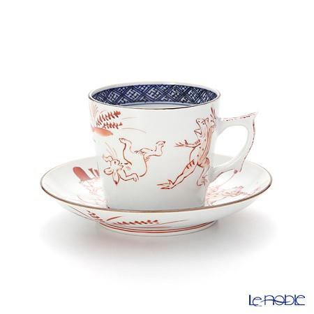 柔らかい 京焼 清水焼 コーヒーカップ ソーサー珈琲碗皿 S0708 赤高山寺 0ml 敬老の日 時間指定不可 Aleefsurgical Com