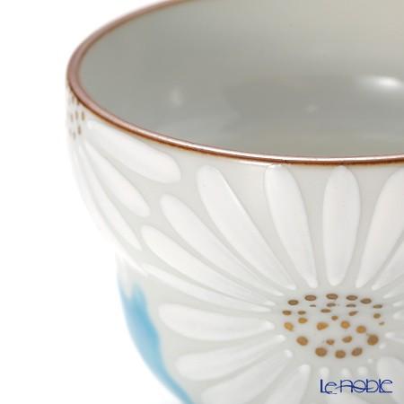 京焼・清水焼 ぐい呑 K0926 白菊青地 敬老の日 : ブランド洋食器 ル