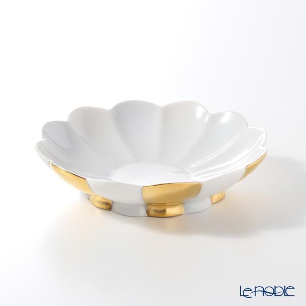 アウガルテン(AUGARTEN) メロン ゴールド＆ホワイト(7027G) 小皿9.5cm