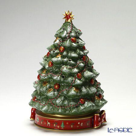 ビレロイ＆ボッホ(Villeroy＆Boch) トイズデライト クリスマスツリー 33cm 8585-6885 (オルゴール付キャンドル