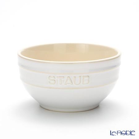 ストウブ(staub) ボウル(セラミック製) 14cm ビンテージ アイボリー アウトドア キャンプ｜le-noble