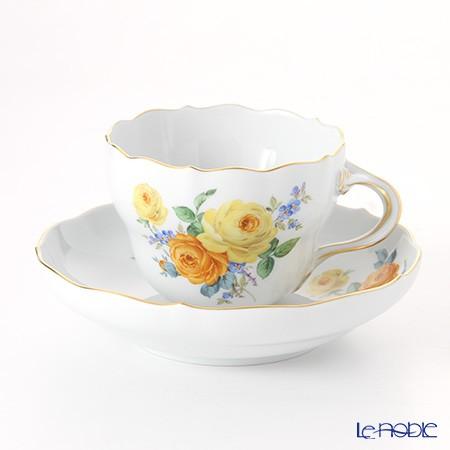 マイセン 並行輸入品 黄色のバラ(ブーケ)と忘れな草 139210／00582